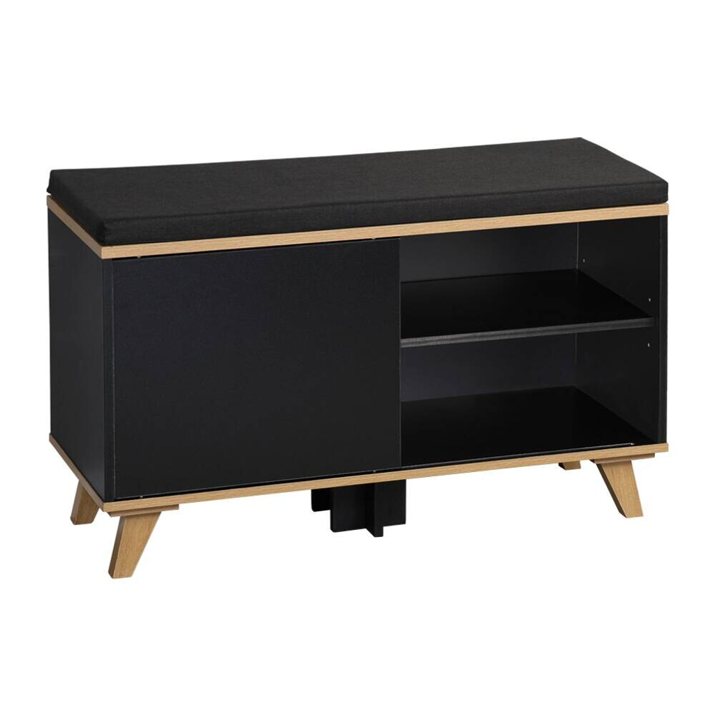 Kesper Schuhschrank
schwarz Holz B/H/L: ca. 30x48x77 cm