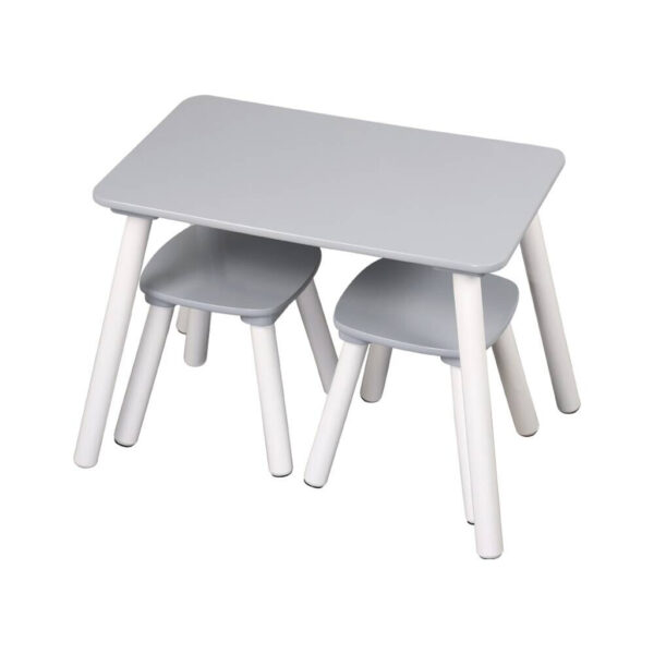 Kesper Kindertisch grau Holz B/H/L: ca. 38x43,5x58 cm