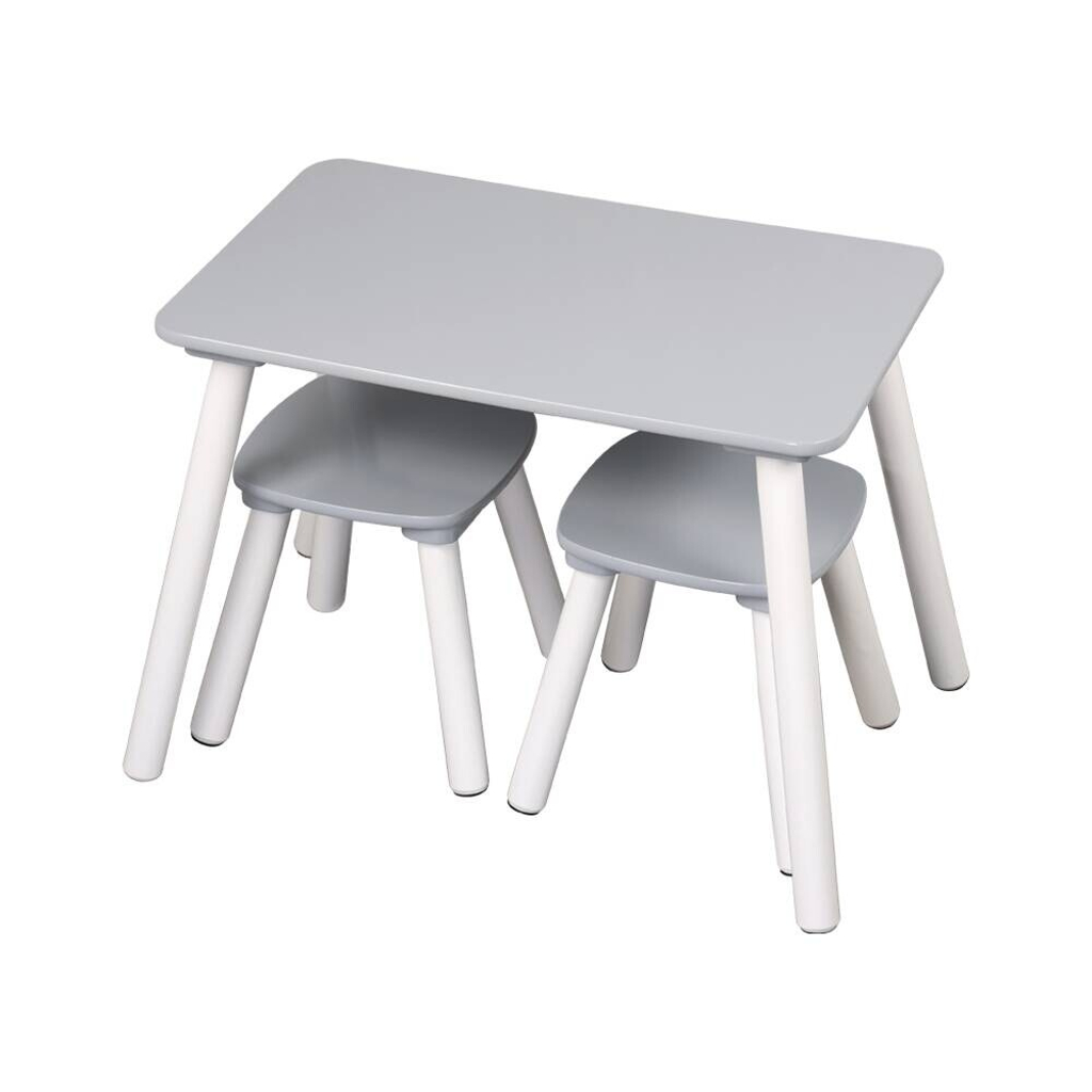 Kesper Kindertisch grau Holz B/H/L: ca. 38x43,5x58 cm