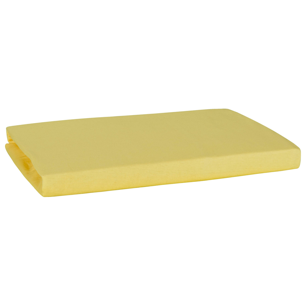 Elegance Jersey Spannbetttuch gold Baumwolle B/L: ca. 100x200 cm