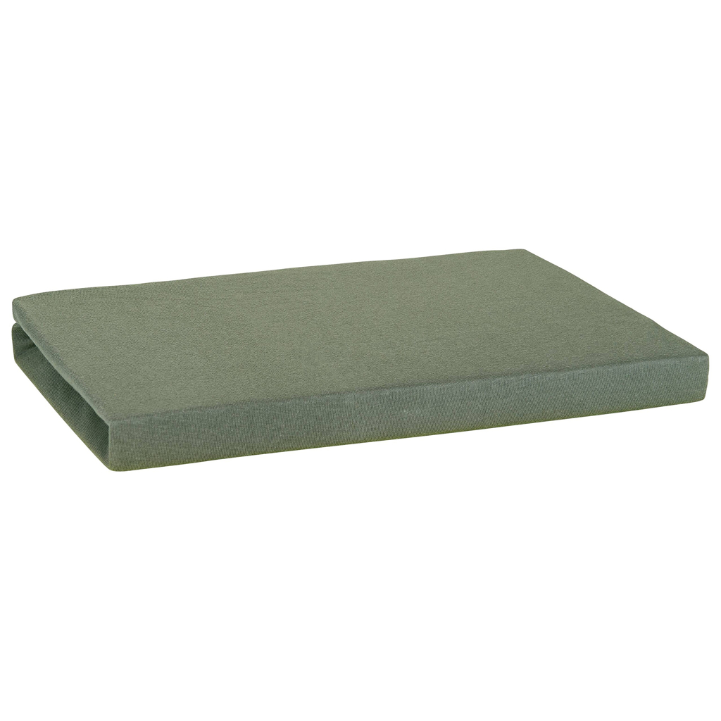 Elegance Jersey Spannbetttuch olive Baumwolle B/L: ca. 150x200 cm