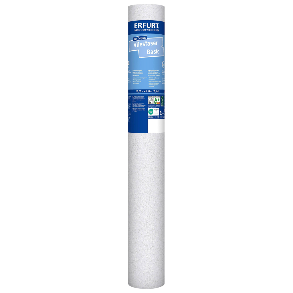 Erfurt Vliestapete Basic 105 weiß B/L: ca. 53x1005 cm