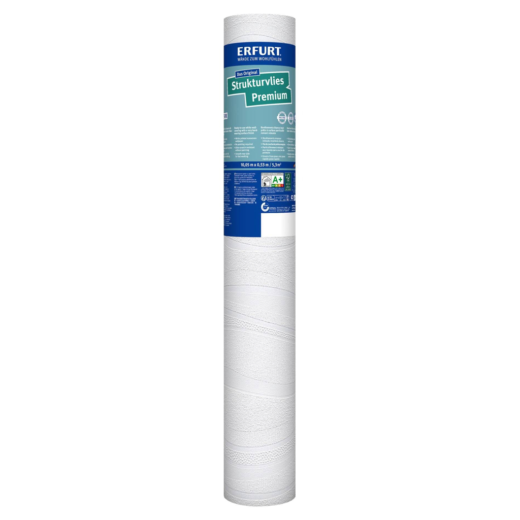 Erfurt Struktur-Vliestapete Premium 500 weiß B/L: ca. 53x1005 cm