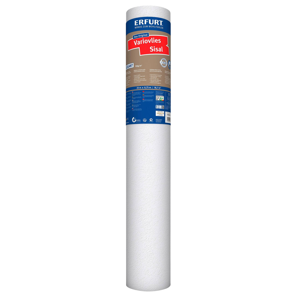 Erfurt Vliestapete Variovlies Sisal
weiß B/L: ca. 75×2500 cm