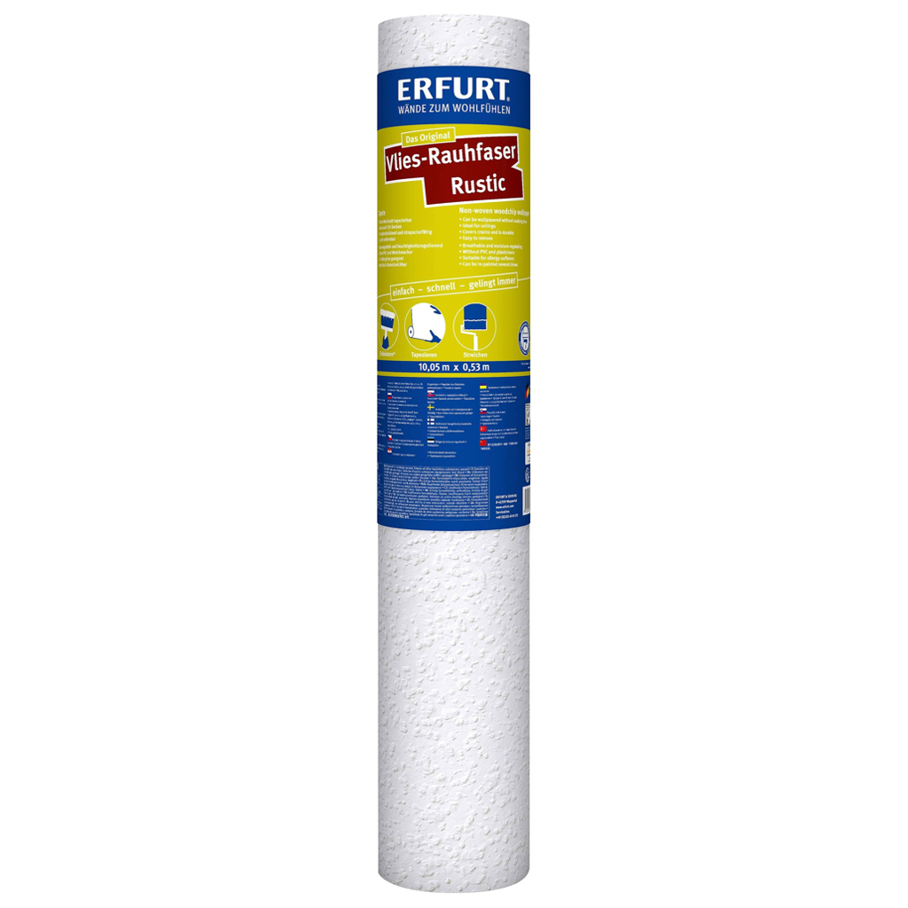 Erfurt Rauhfaser Rustic weiß B/L: ca. 53x1005 cm