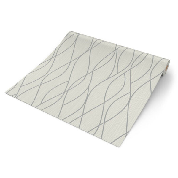 4000776143181 Vinyltapete
Grafik Silbergrau B/L: ca. 53x1005 cm