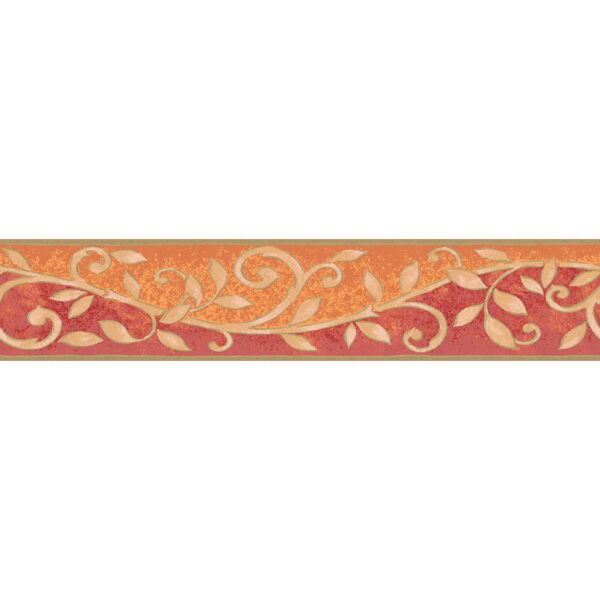 A.S.Creation Bordüre rot beige orange B/H/D: ca. 13x500x7,5 cm