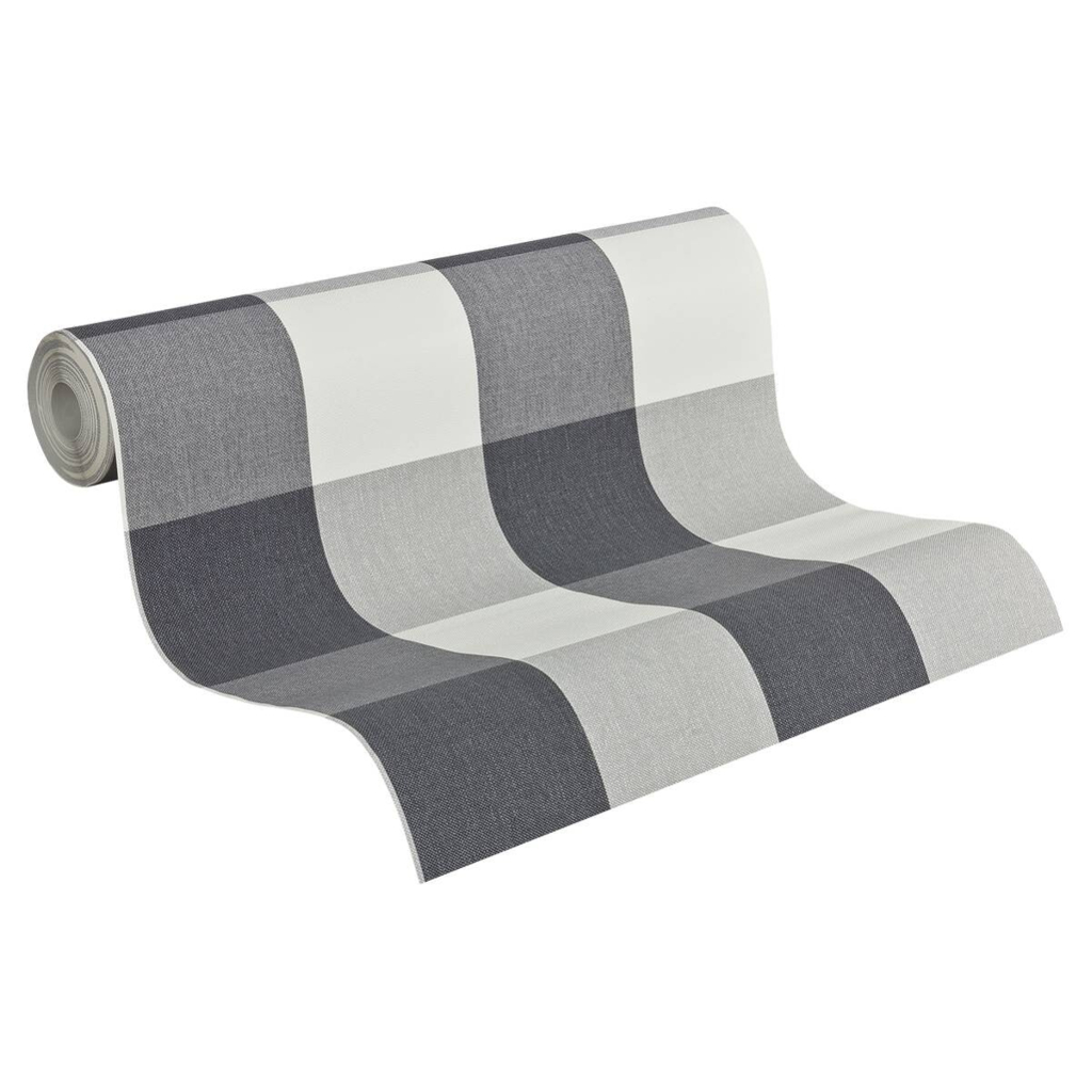 A.S.Creation Vliestapete Black u.White Rauten grau B/L: ca. 53x1005 cm