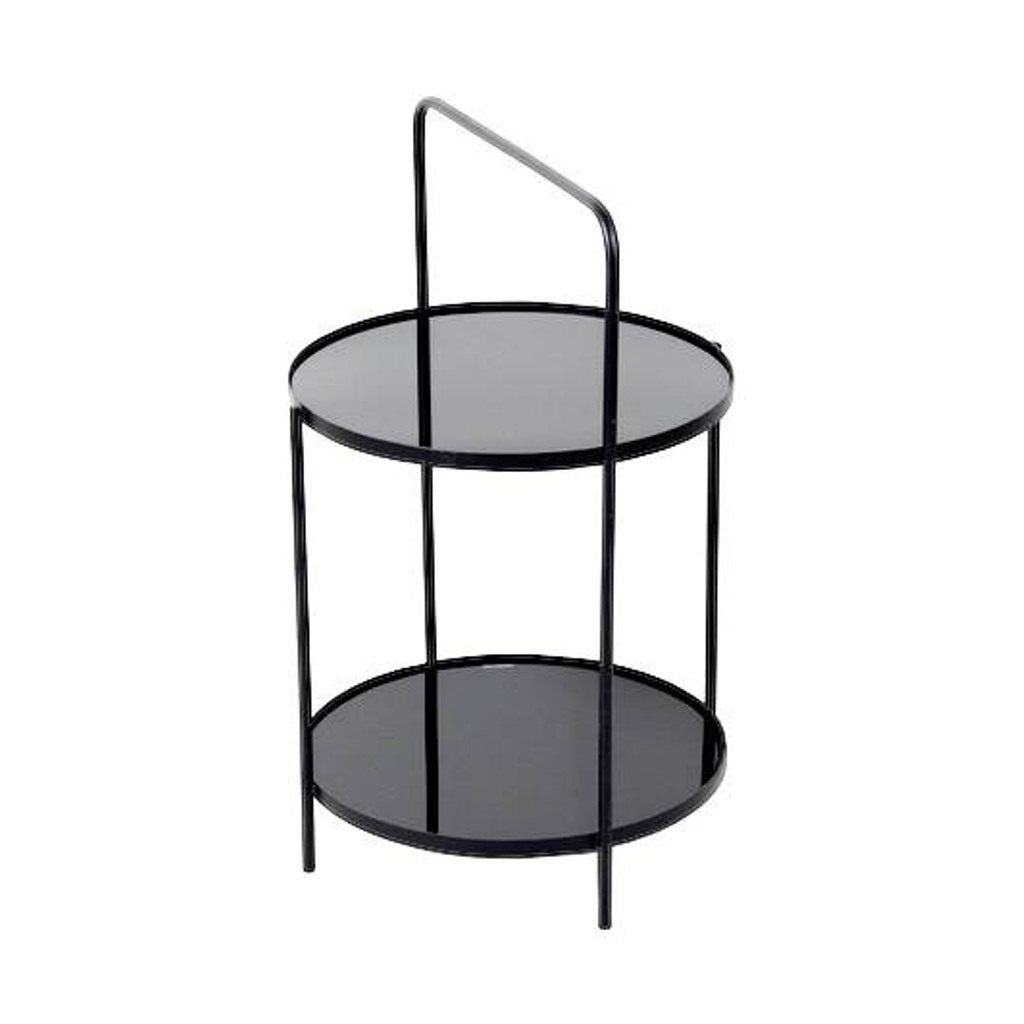 POCO Beistelltisch schwarz H/D: ca. 50x38 cm