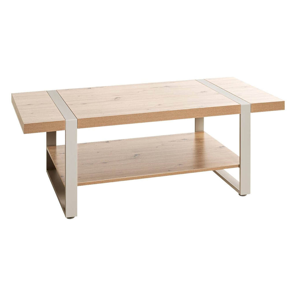 POCO Couchtisch Eiche hell Nachbildung Kaschmir B/H/T: ca. 120x45x60 cm