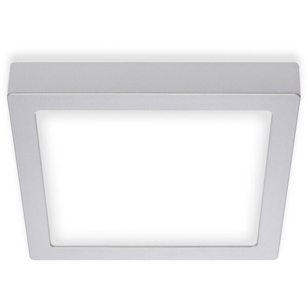 GLOBO LED-Deckenleuchte Fire Chrom Metall B/H/T: ca. 22,5x3,2x22,5 cm