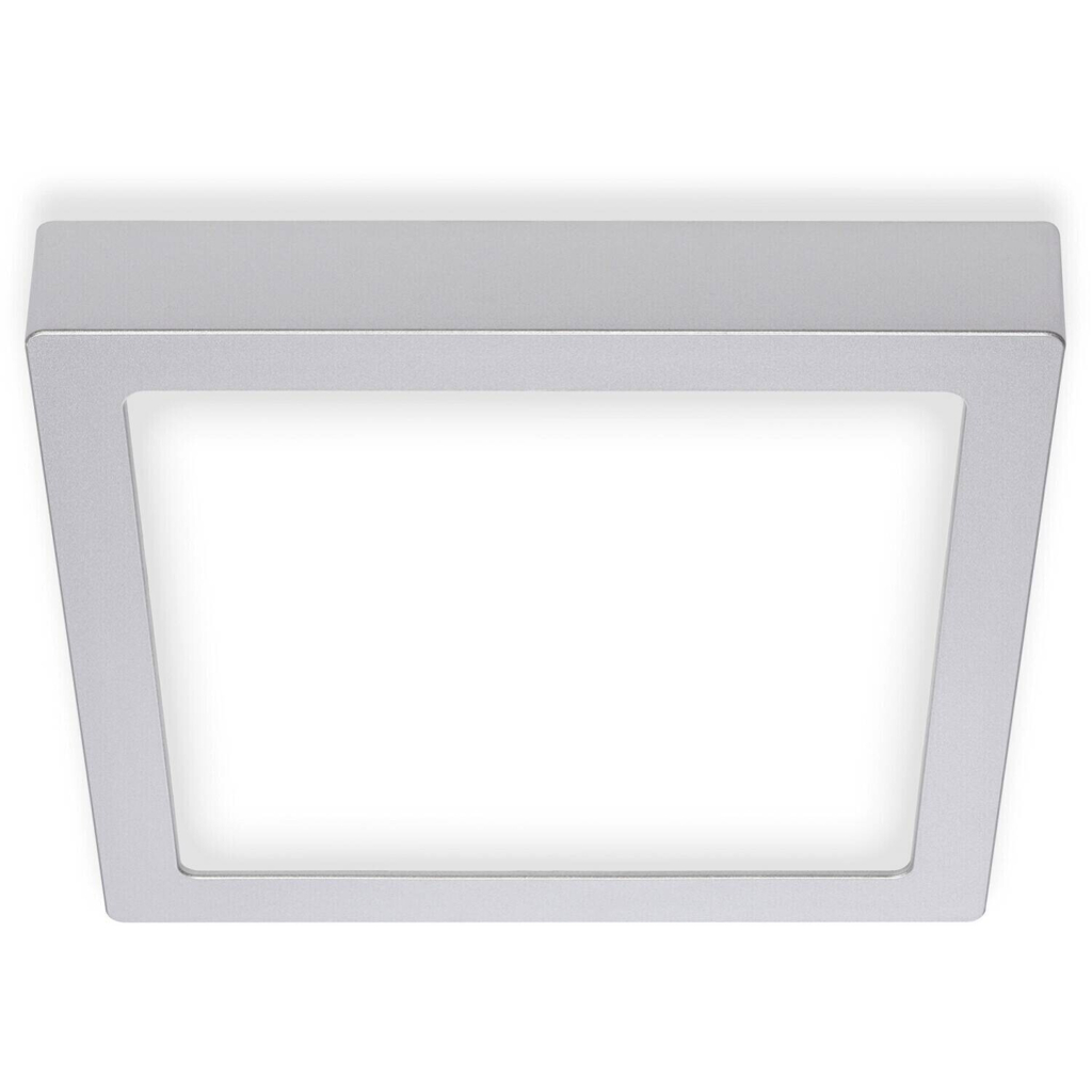 GLOBO LED-Deckenleuchte Fire Chrom Metall B/H/T: ca. 22,5x3,2x22,5 cm