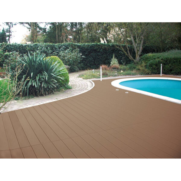 Kovalex - WPC-Terrassendielen Komplettset braun B/L: ca. 300x400 cm in Braun