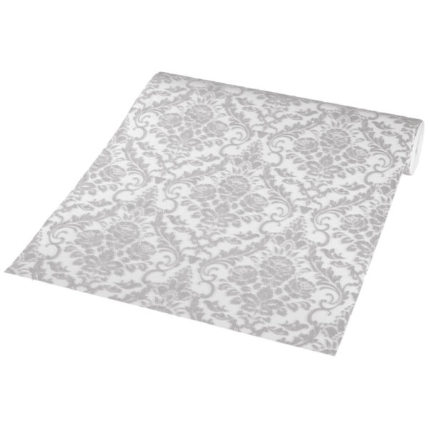 4002790000457 Vliestapete
Ornament weiß grau B/L: ca. 53x1005 cm