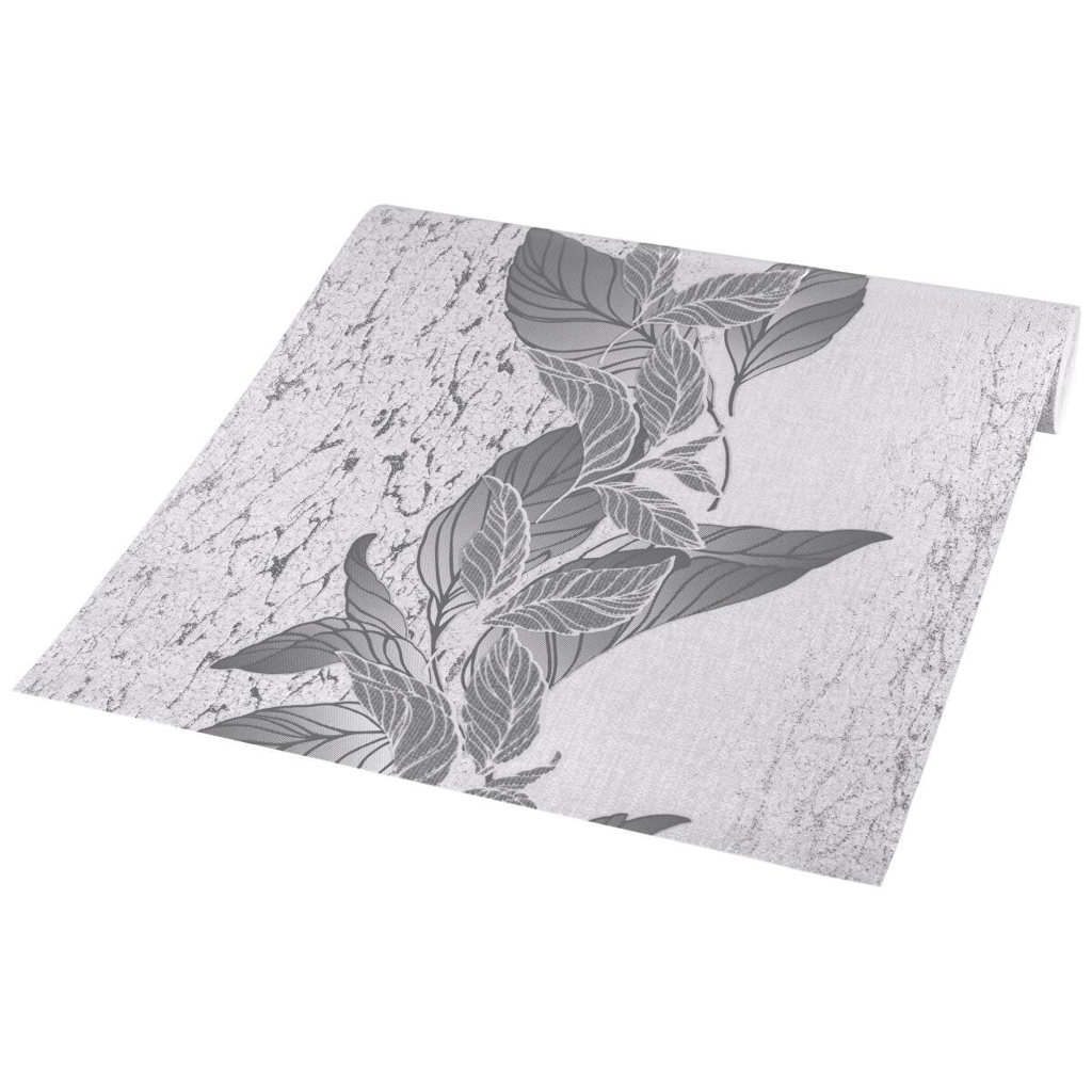 POCO Vliestapete Floral grau B/L: ca. 53x1005 cm