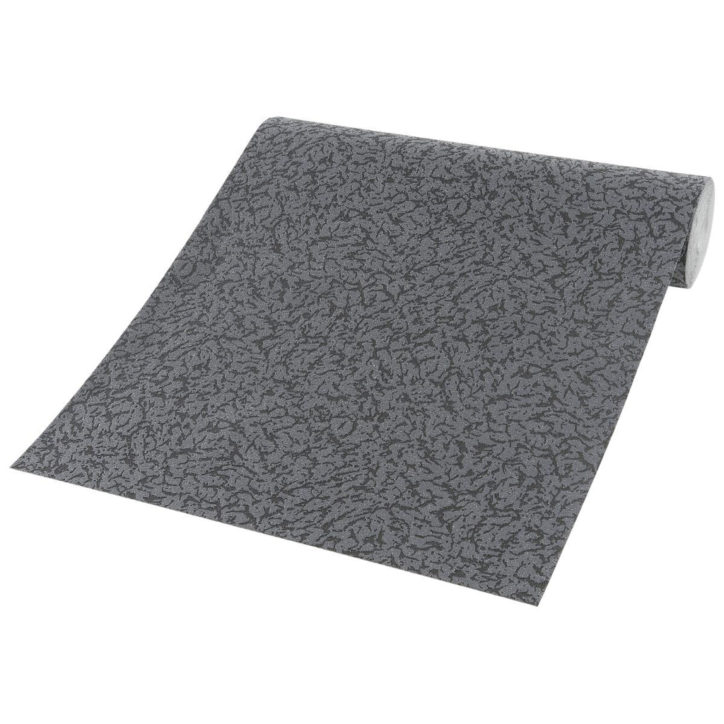 POCO Vliestapete Struktur schwarz B/L: ca. 53x1500 cm