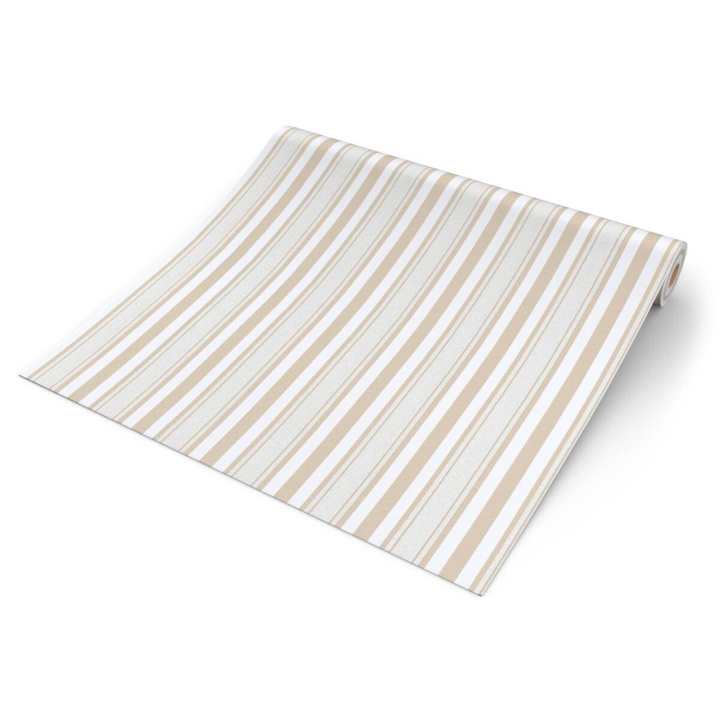 POCO Vliestapete Streifen grau weiß B/L: ca. 53x1005 cm