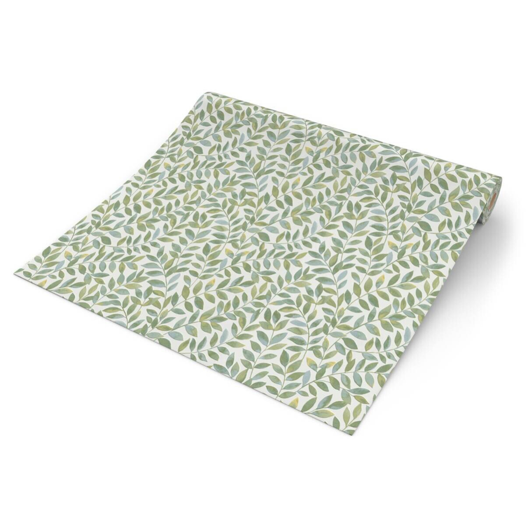 Erismann Vliestapete
Blätter weiß grün B/L: ca. 53×1005 cm