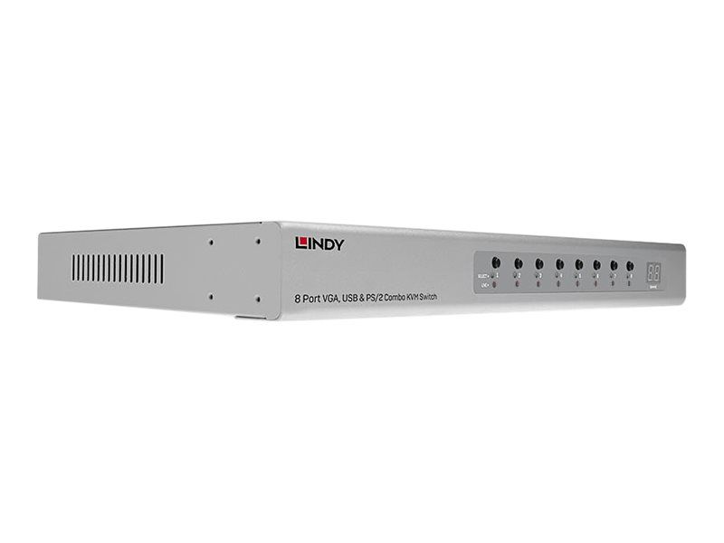 Lindy KVM – Switch – 8 x KVM port(s) – an Rack