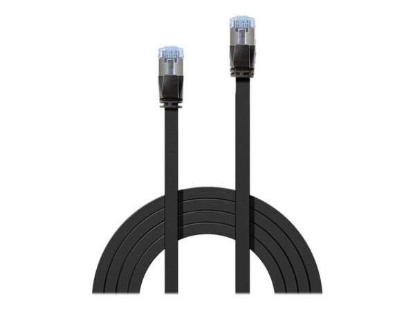 Lindy Patch – Kabel – RJ – 45 (M) bis RJ – 45 (M) CAT6a 2m schwarz (flach)