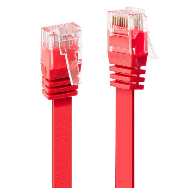 Lindy Patch – Kabel – RJ – 45 (M) bis RJ – 45 (M) CAT 6 30 cm rot (flach)