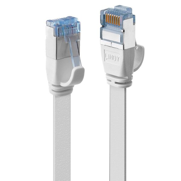 Lindy Patch – Kabel – RJ – 45 (M) bis RJ – 45 (M) CAT6a 3m weiß (flach)