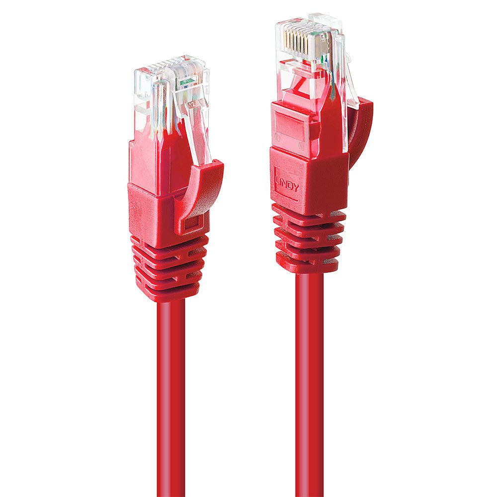 Lindy Patch – Kabel – RJ – 45 (M) bis RJ – 45 (M) CAT6 30 cm rot