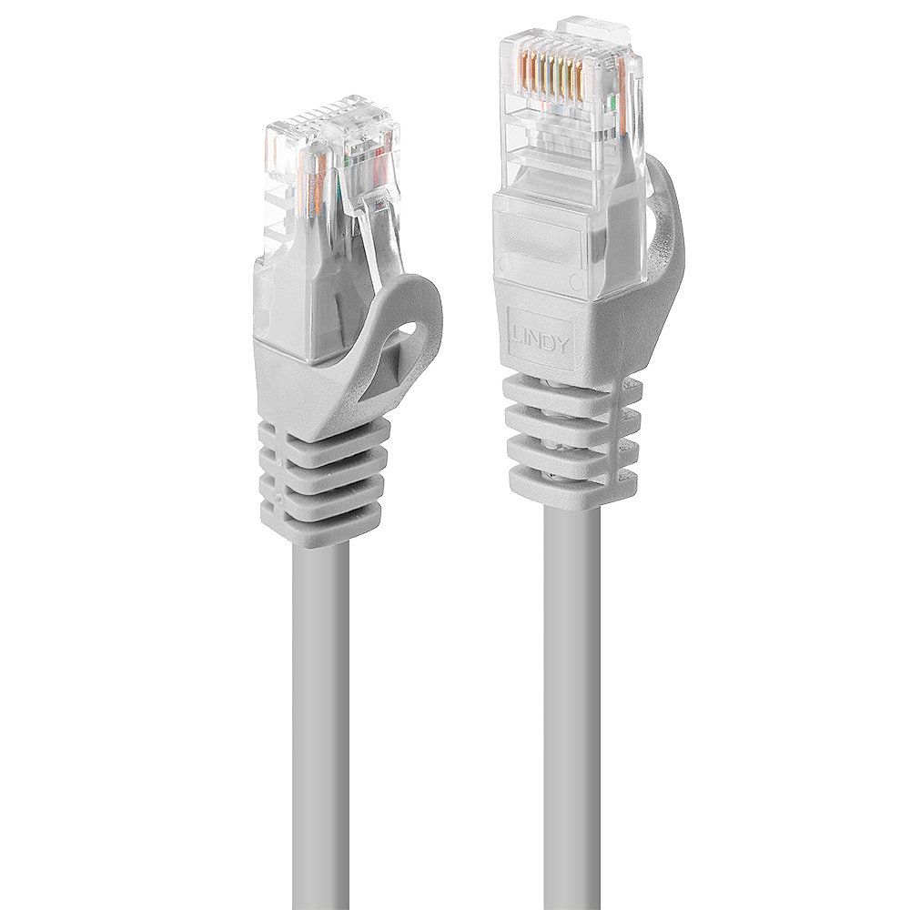 Lindy Basic – Patch – Kabel – RJ – 45 (M) bis RJ – 45 (M) CAT6 30cm grau