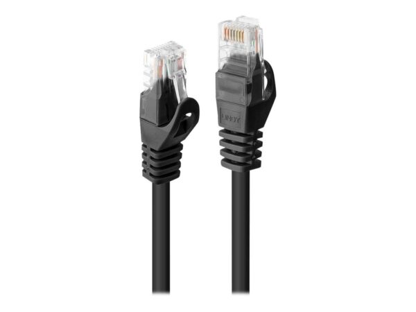 4002888481908-1 Lindy Basic – Patch – Kabel – RJ – 45 (M) bis RJ – 45 (M) CAT6 30cm schwarz