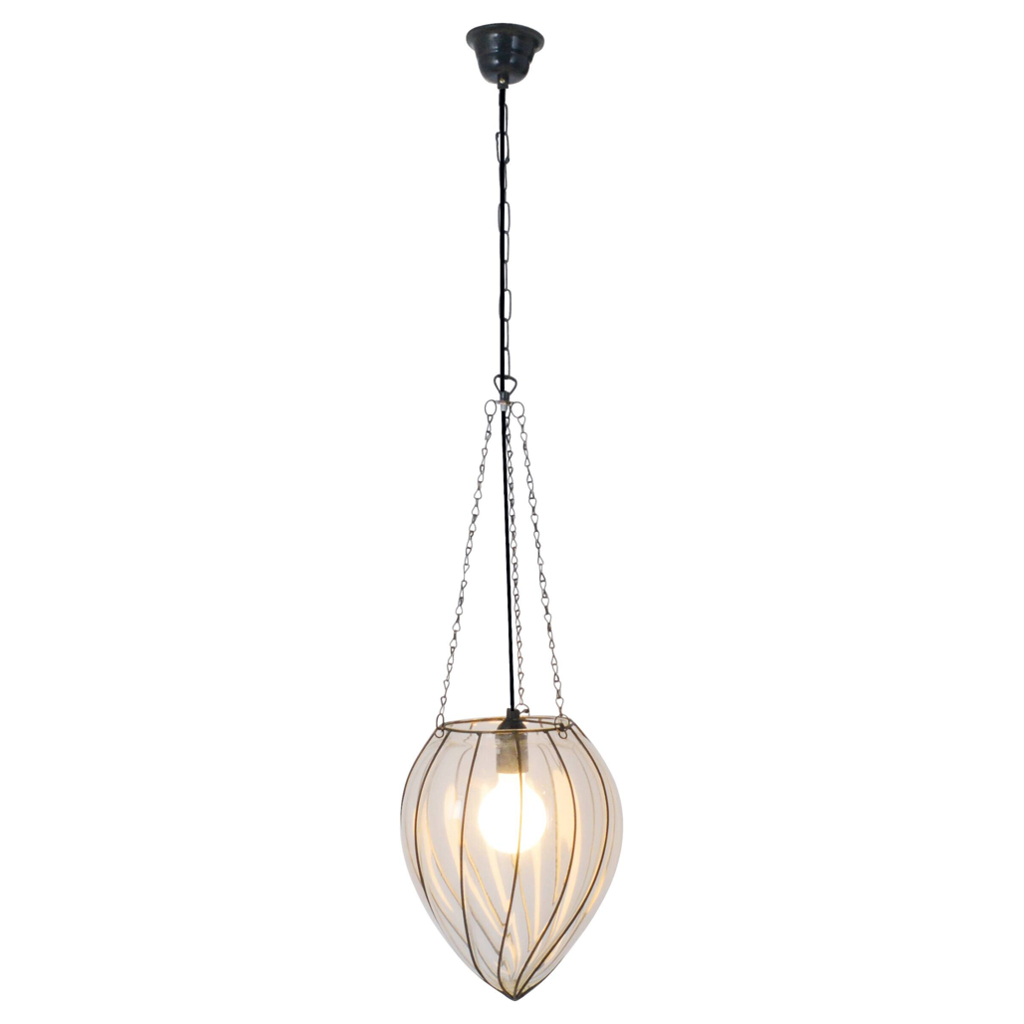 Näve Leuchten Pendelleuchte
klar Glas Metall B/H/T/D: ca. 25x32x25x25 cm E27 1 Brennstellen