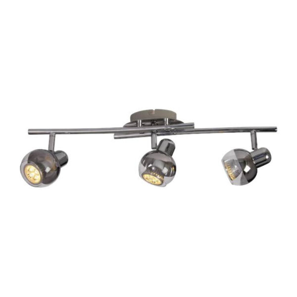 Näve Leuchten LED-Wand- Deckenleuchten NV1117642 Chrom Glas B/H/T: ca. 55x8x14 cm 3 Brennstellen