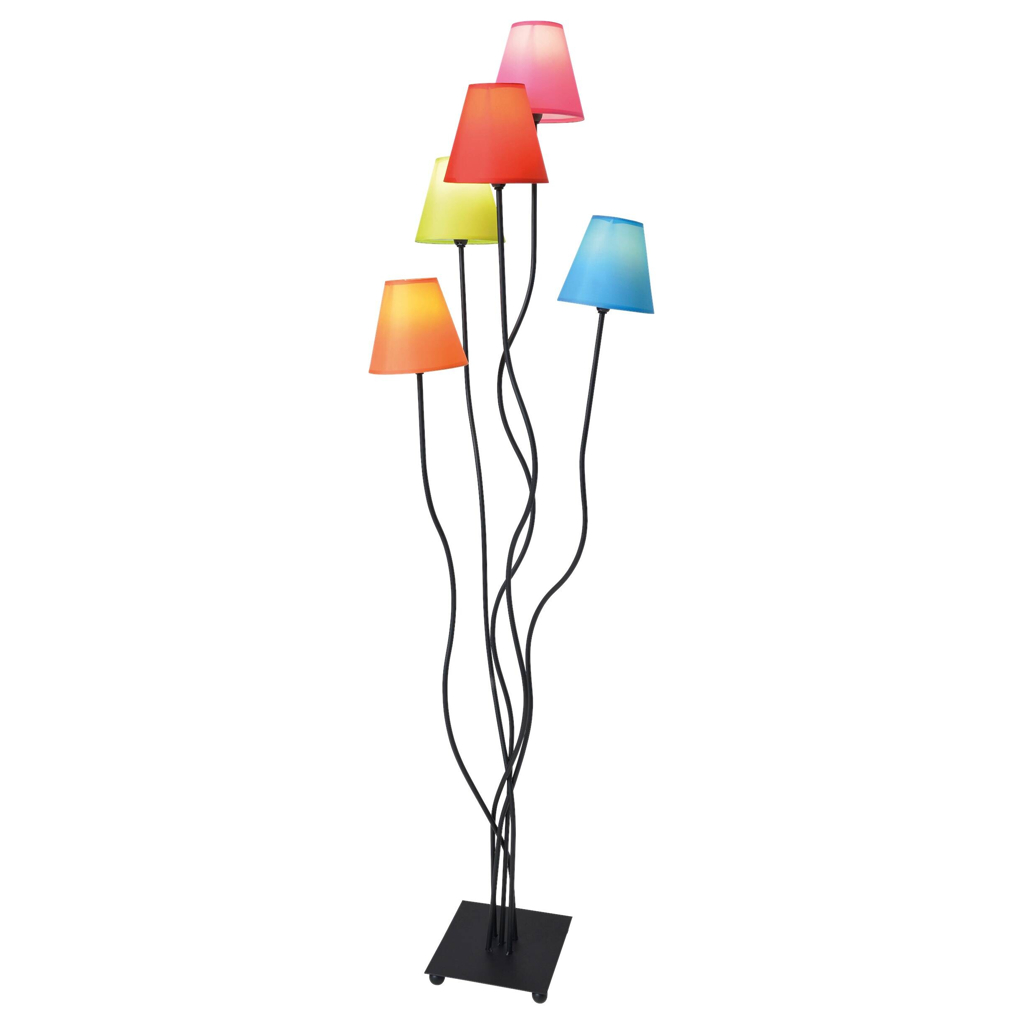 Näve Leuchten Stehlampe 2041261
multicolor Metall Textil B/H/T: ca. 36x166x40 cm 5 Brennstellen