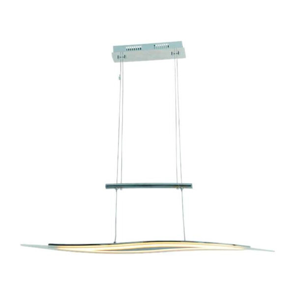 Näve Leuchten LED Pendelleuchte NV7047642
Chrom klar Aluminium Glas B/H/L: ca. 9,3x15x60 cm 1 Brennstellen