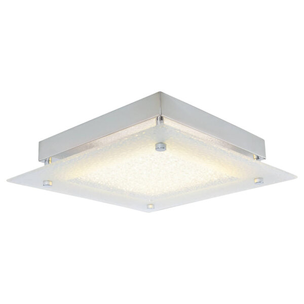 Näve Leuchten Deckenleuchte 1200731 silber Metall Glas B/H/T: ca. 25x5,3x25 cm null 1 Brennstellen Näve Leuchten Deckenleuchte 1200731 silber Metall Glas B/H/T: ca. 25x5,3x25 cm null 1 Brennstellen