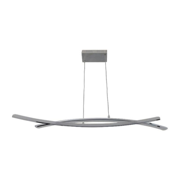 Näve Leuchten LED Pendelleuchte NV7063442
silber Metall B/H/L: ca. 72x120x32 cm 1 Brennstellen