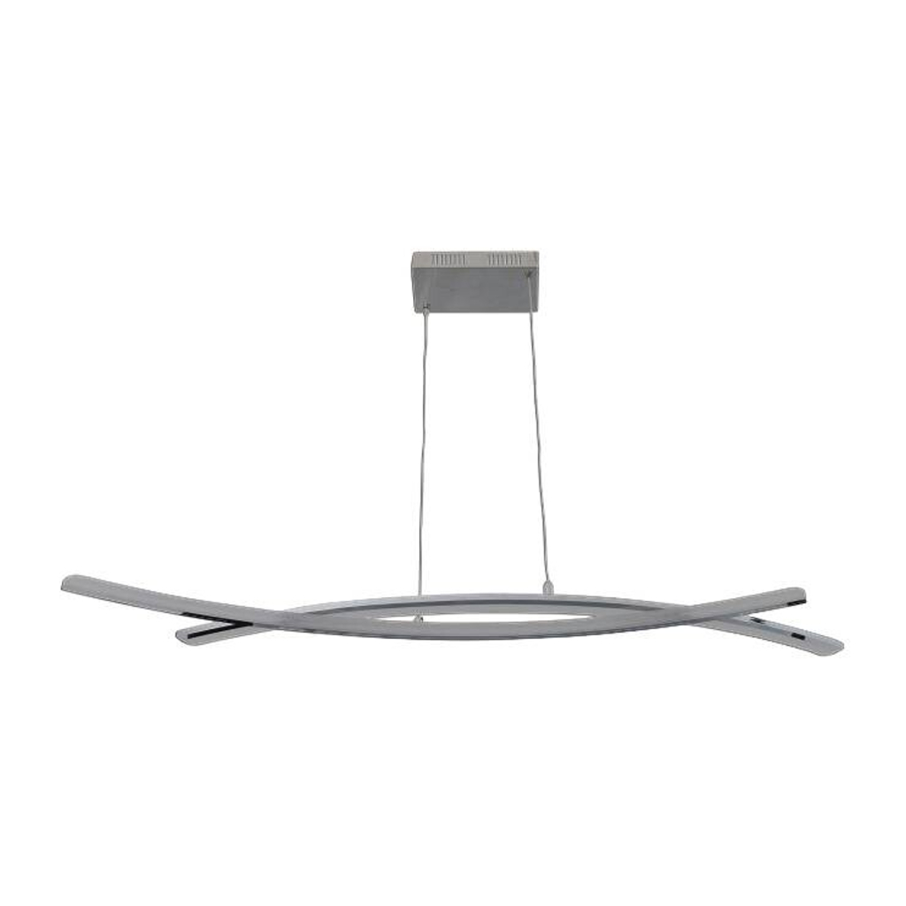 Näve Leuchten LED Pendelleuchte NV7063442
silber Metall B/H/L: ca. 72x120x32 cm 1 Brennstellen