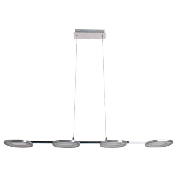 Näve Leuchten Pendelleuchte 7070342
stahlfarbig Kunststoff Metall B/H/T: ca. 16x150x100 cm null 4 Brennstellen