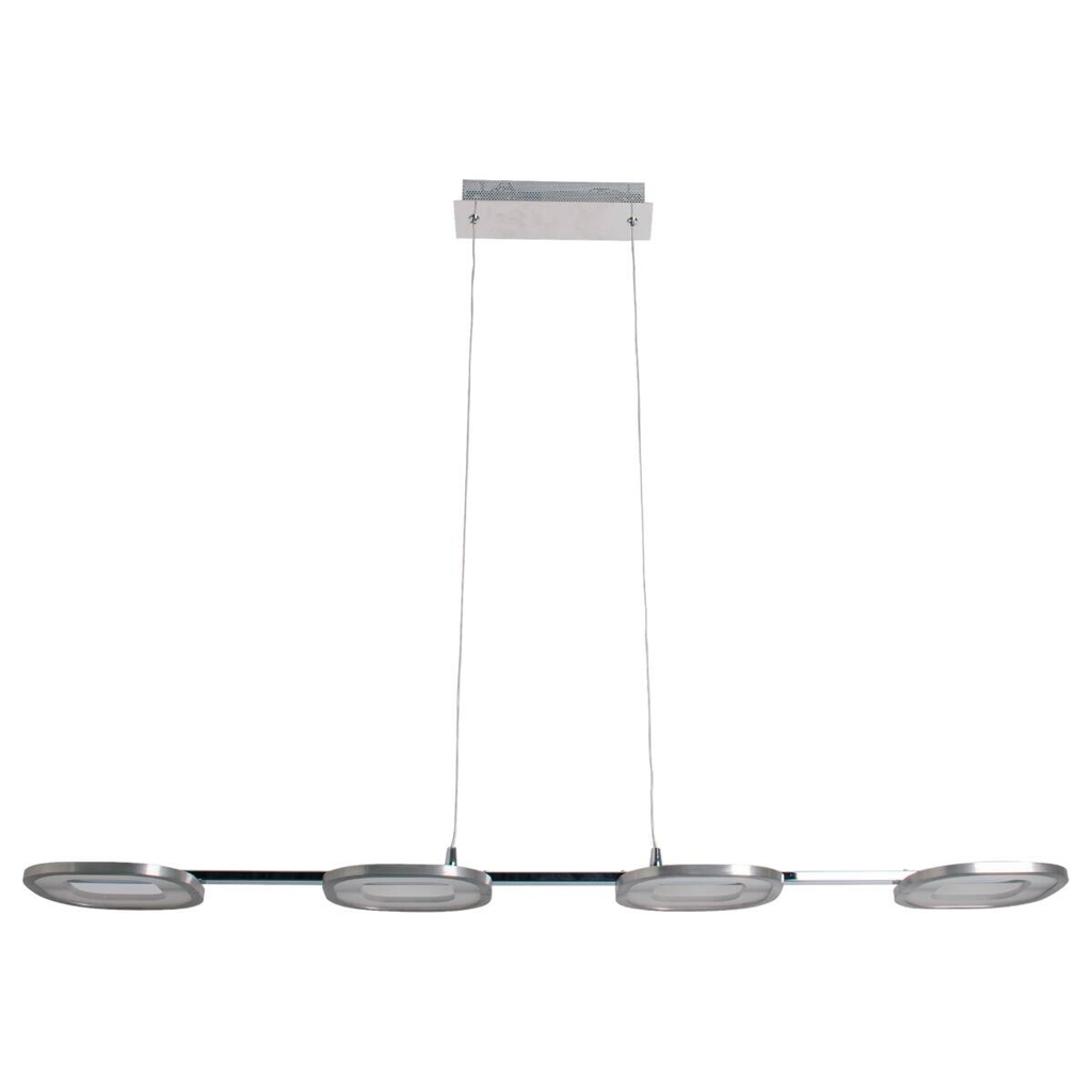 Näve Leuchten Pendelleuchte 7070342
stahlfarbig Kunststoff Metall B/H/T: ca. 16x150x100 cm null 4 Brennstellen