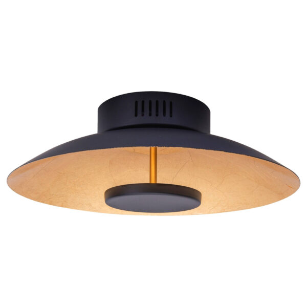 Näve Leuchten Deckenleuchte 1265458 gold schwarz Metall B/H/T: ca. 40x15x40 cm null 1 Brennstellen