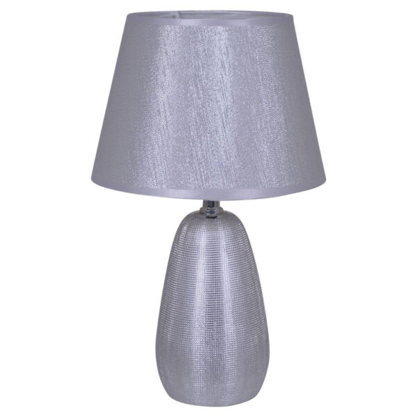 Näve Leuchten Tischleuchte 3150359
silber Keramik B/H/T: ca. 10x37x10 cm E14 1 Brennstellen