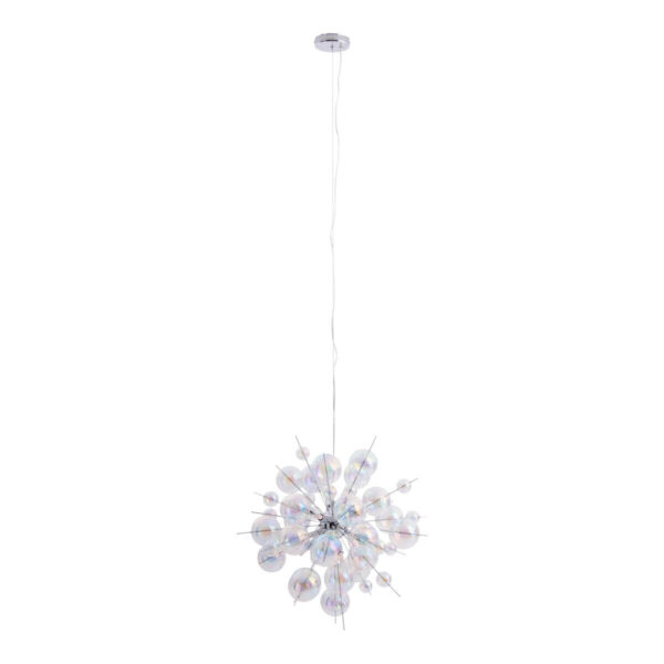 Näve Leuchten Pendelleuchte 7026430
multicolor Glas Metall B/H/T: ca. 65x65x65 cm G9 10 Brennstellen