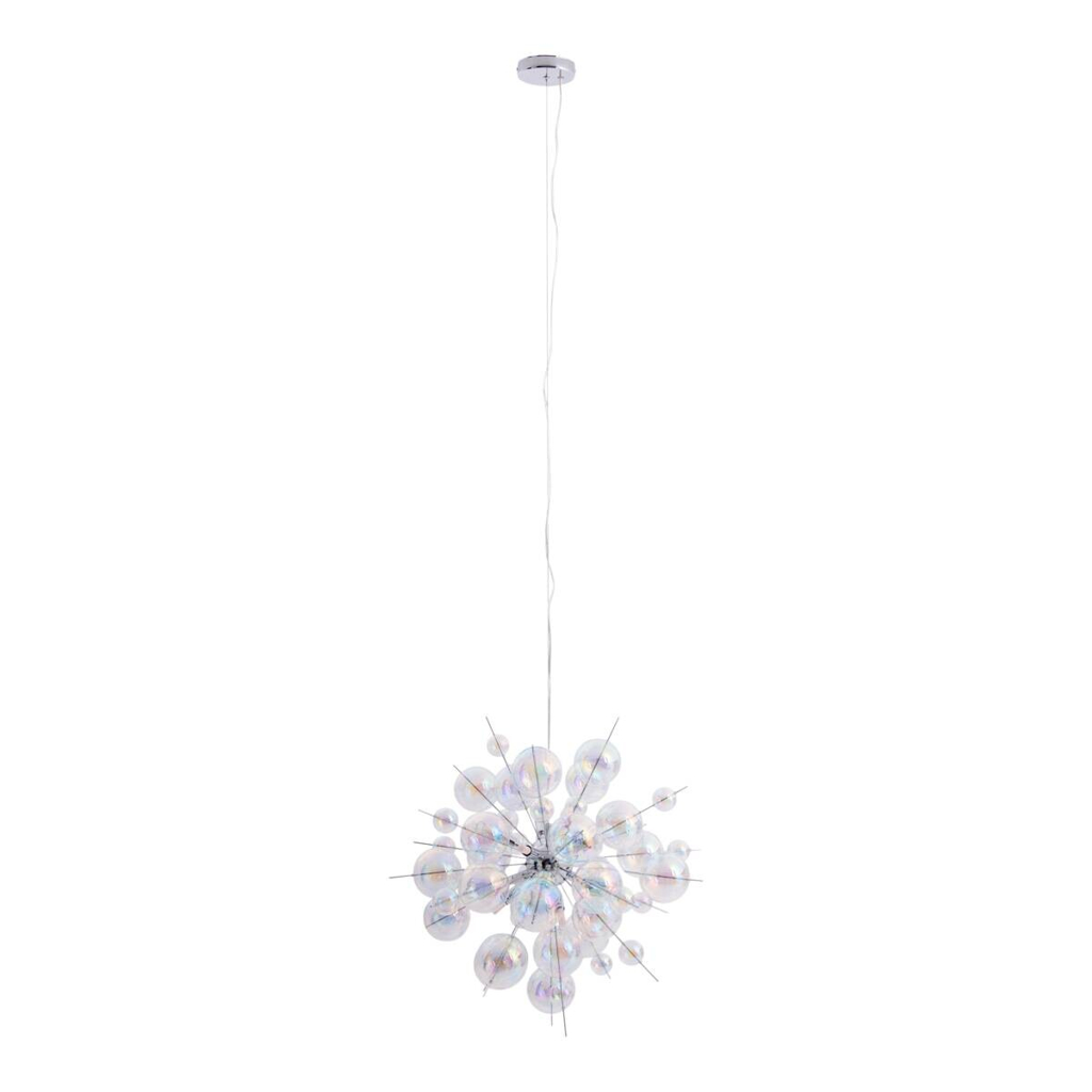 Näve Leuchten Pendelleuchte 7026430
multicolor Glas Metall B/H/T: ca. 65x65x65 cm G9 10 Brennstellen