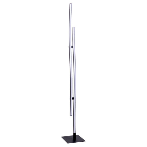 Näve Leuchten Stehlampe 2069722
schwarz Metall Kunststoff B/H/T: ca. 13x130x13 cm 2 Brennstellen