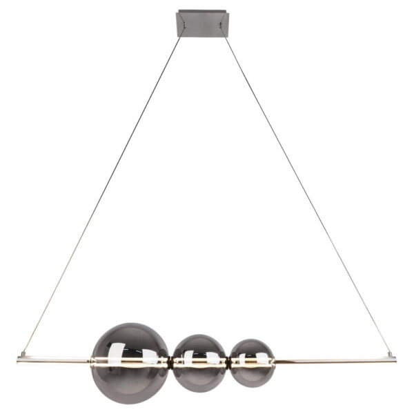 Näve Leuchten LED-Pendelleuchte
Chrom Glas Metall B/H/T: ca. 125,3x150x25 cm