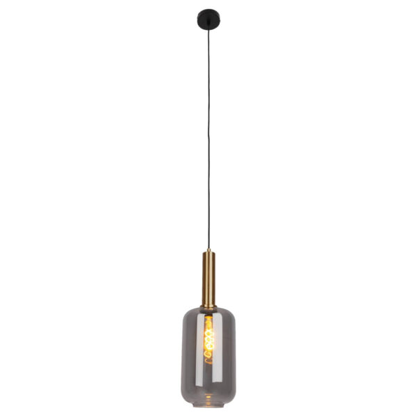 Näve Leuchten Pendelleuchte
schwarz Metall Glas B/H/T/D: ca. 22x150x22x22 cm E27 1 Brennstellen