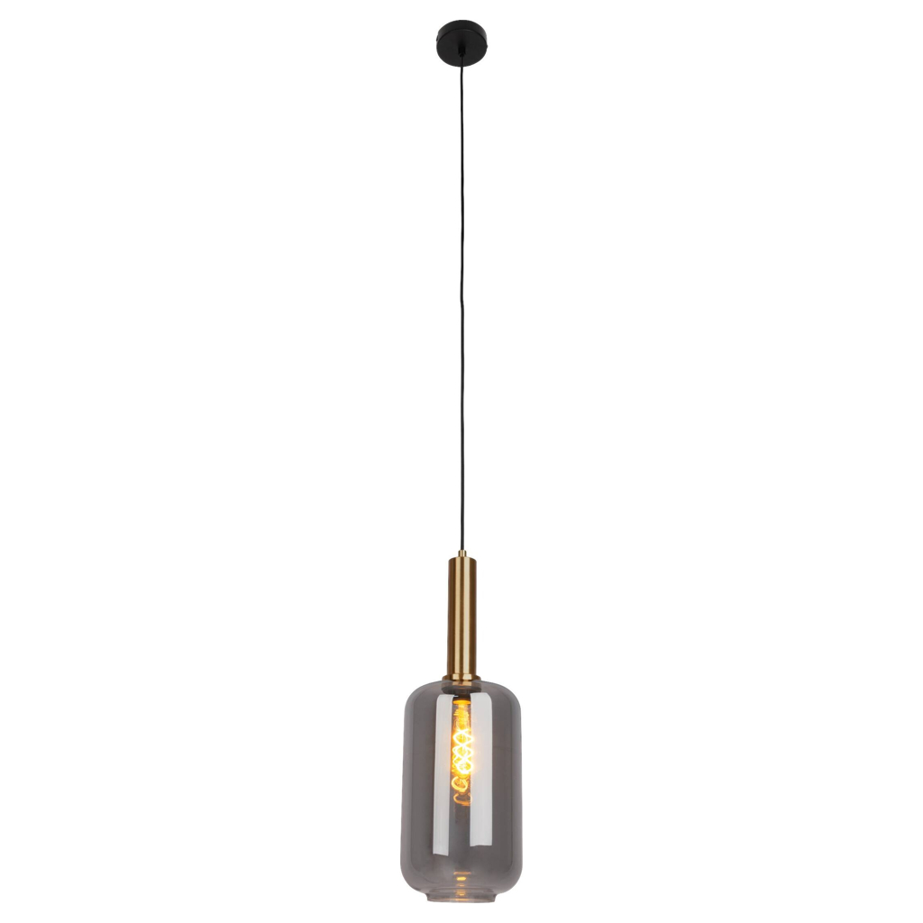Näve Leuchten Pendelleuchte
schwarz Metall Glas B/H/T/D: ca. 22x150x22x22 cm E27 1 Brennstellen