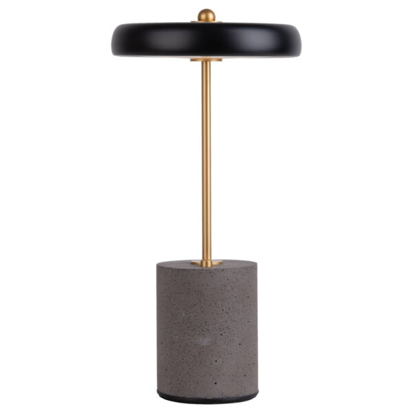 Näve Leuchten Tischleuchte 5306422
schwarz Metall Zement Kunststoff B/H/T: ca. 15x30x15 cm null 1 Brennstellen