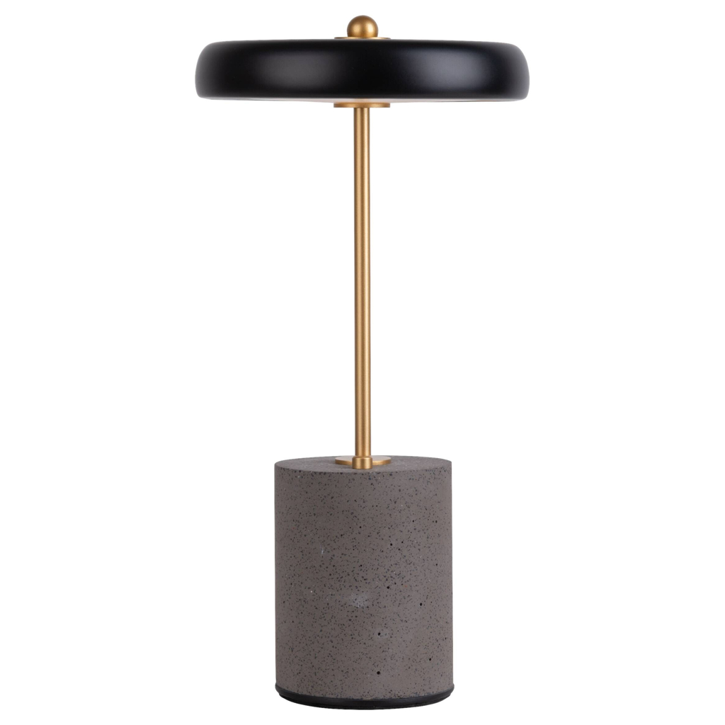 Näve Leuchten Tischleuchte 5306422
schwarz Metall Zement Kunststoff B/H/T: ca. 15x30x15 cm null 1 Brennstellen