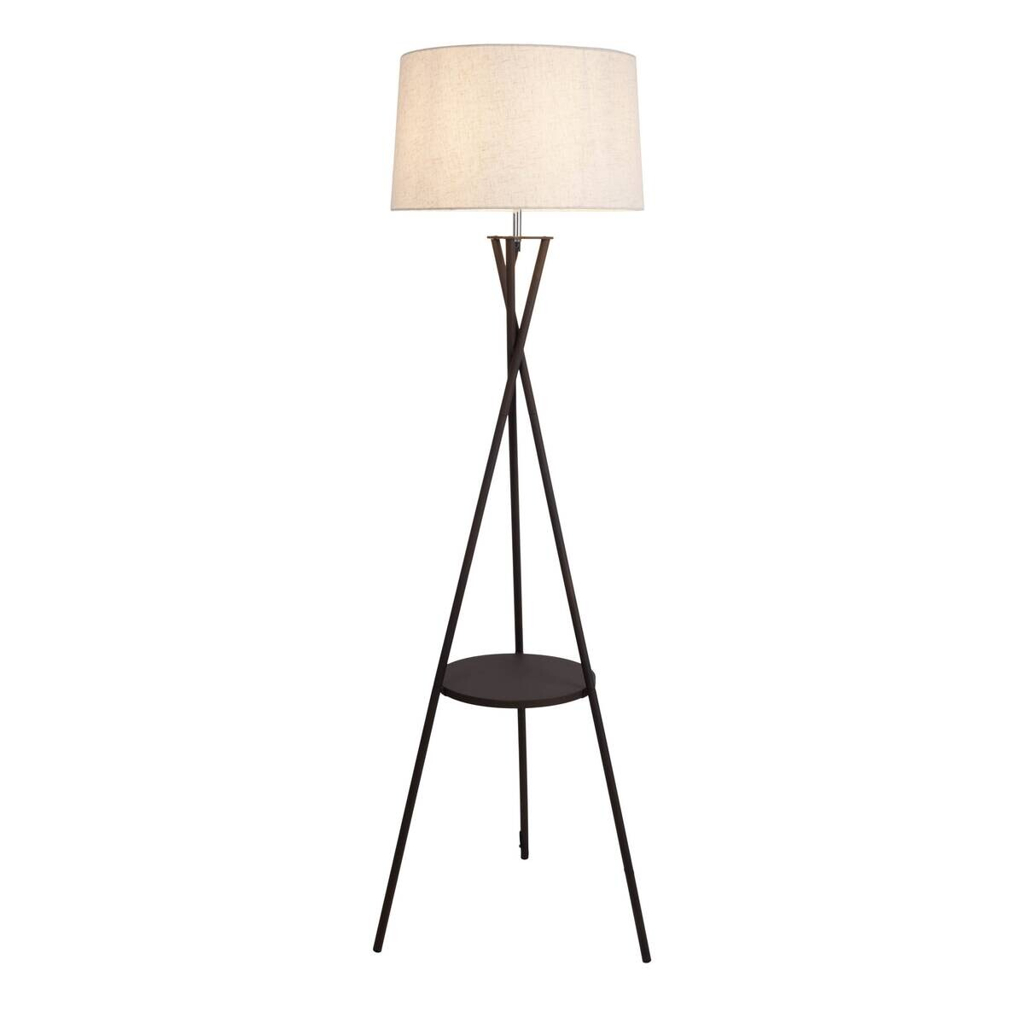 Näve Leuchten Stehlampe
schwarz Textil Metall B/H/T/D: ca. 51x158x51x51 cm E27 1 Brennstellen