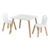 Zeller Kindertisch mit 2 Stühlen Scandi weiß Kiefer Zeller Kindertisch mit 2 Stühlen Scandi weiß Kiefer